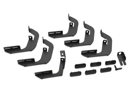 Barricade HD Steel Running Boards; Black (07-13 Silverado 1500 Crew Cab)
