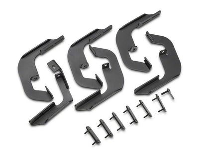 Barricade HD Steel Running Boards; Black (14-18 Silverado 1500 Crew Cab)