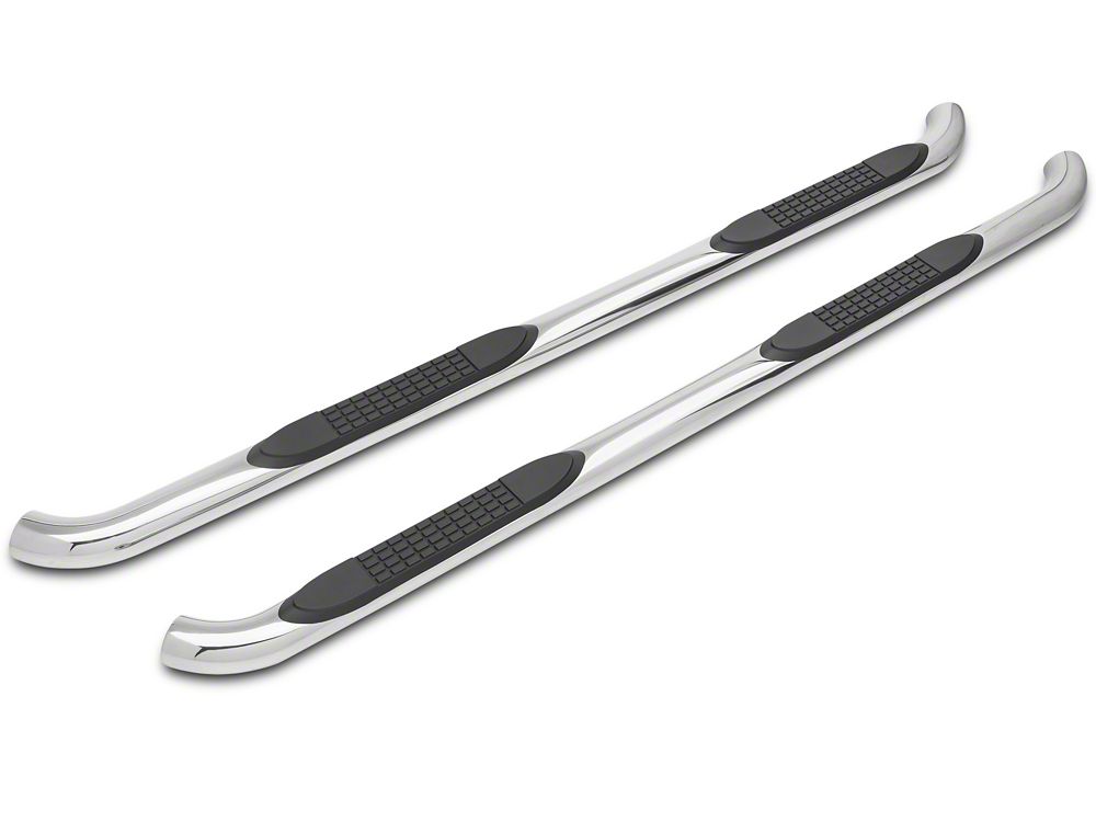 Barricade 3-Inch Side Step Bars; Rocker Mount; Stainless Steel (14-18 Silverado 1500)
