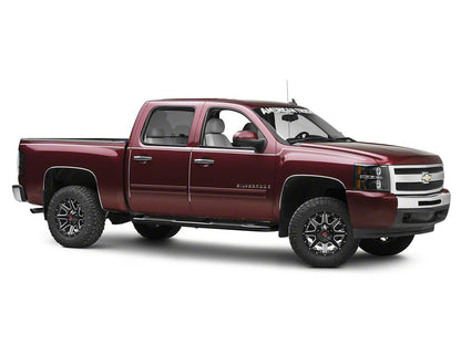 Barricade 3-Inch Side Step Bars; Body Mount; Black (99-13 Silverado 1500)