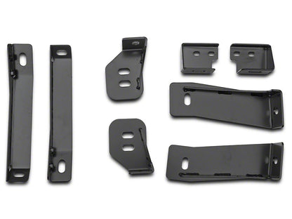 Barricade 3-Inch Side Step Bars; Body Mount; Black (14-18 Silverado 1500)
