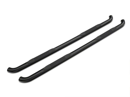 Barricade 3-Inch Side Step Bars; Rocker Mount; Black (07-13 Silverado 1500)