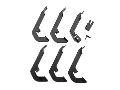 Barricade 3-Inch Side Step Bars; Rocker Mount; Black (07-13 Silverado 1500)