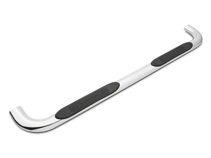 Barricade 4-Inch Oval Bent End Side Step Bars; Body Mount; Stainless Steel (99-13 Silverado 1500)