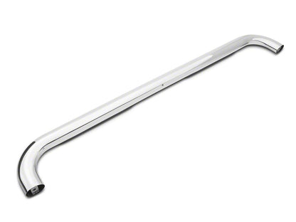 Barricade 4-Inch Oval Bent End Side Step Bars; Body Mount; Stainless Steel (99-13 Silverado 1500)