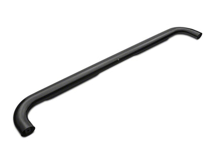 Barricade 4-Inch Oval Bent End Side Step Bars; Body Mount; Black (99-13 Silverado 1500)