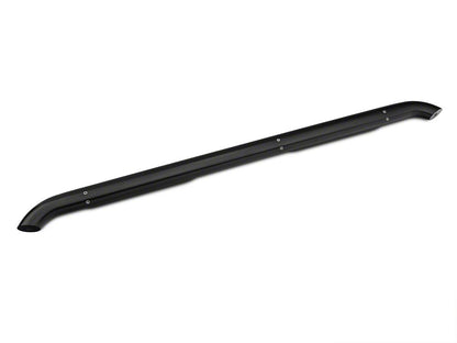 Barricade 4-Inch Oval Bent End Side Step Bars; Rocker Mount; Black (07-13 Silverado 1500)