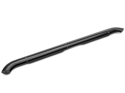 Barricade 4-Inch Oval Bent End Side Step Bars; Rocker Mount; Black (14-18 Silverado 1500)