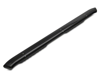 Barricade 5-Inch Oval Bent End Side Step Bars; Rocker Mount; Black (14-18 Silverado 1500)