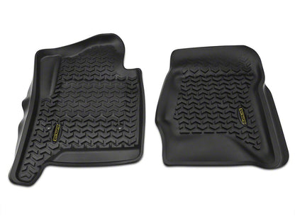 Barricade Front Floor Mats; Black (14-18 Silverado 1500)