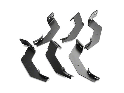 Barricade 4-Inch Oval Straight End Running Boards; Black (07-13 Silverado 1500 Extended Cab, Crew Cab)