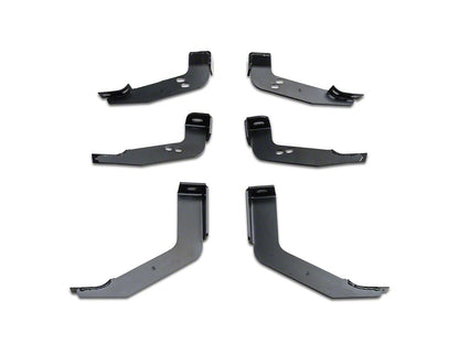 Barricade 6-Inch Oval Straight End Side Step Bars; Black (07-13 Silverado 1500)