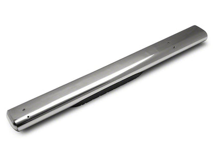 Barricade 6-Inch Oval Straight End Running Boards; Stainless Steel (99-06 Silverado 1500)