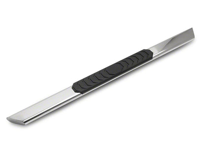 Barricade 4-Inch Flat Oval Running Boards; Stainless Steel (99-06 Silverado 1500 Regular Cab)