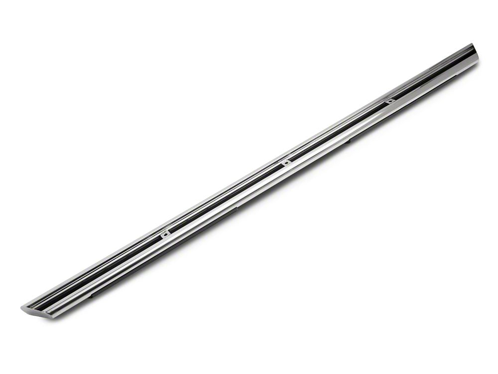 Barricade 4-Inch Flat Oval Running Boards; Stainless Steel (14-18 Silverado 1500 Double Cab)