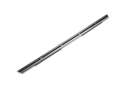 Barricade 4-Inch Flat Oval Running Boards; Stainless Steel (14-18 Silverado 1500 Crew Cab)