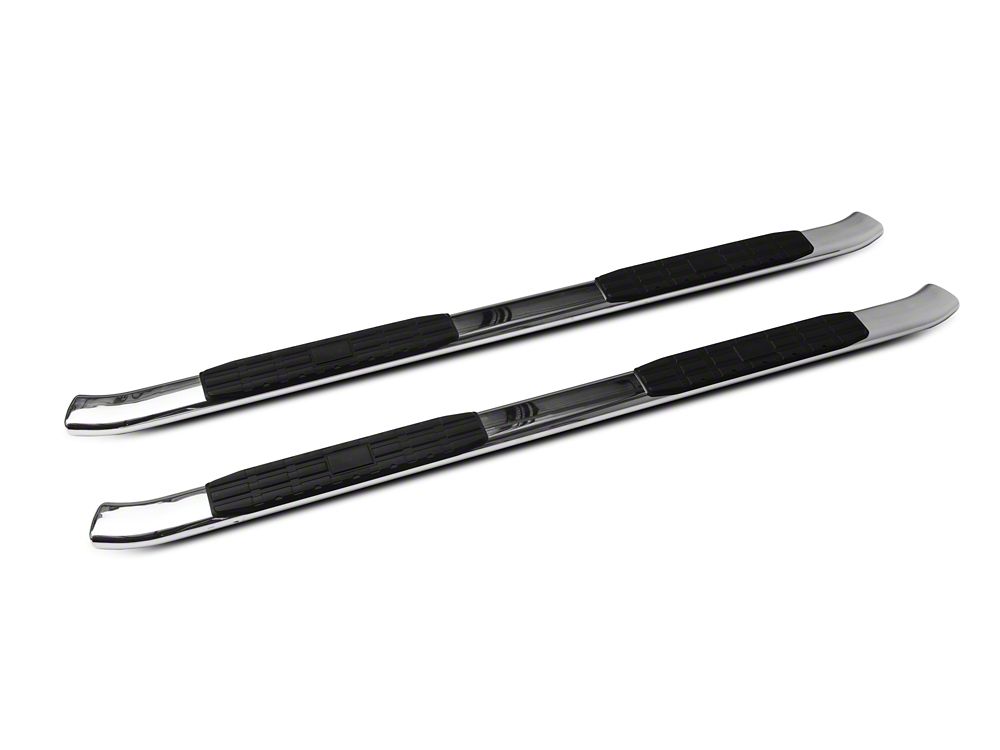 Barricade PNC Side Step Bars; Stainless Steel (19-25 Silverado 1500 Crew Cab)