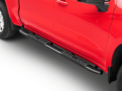 Barricade PNC Side Step Bars; Textured Black (19-25 Silverado 1500 Crew Cab)