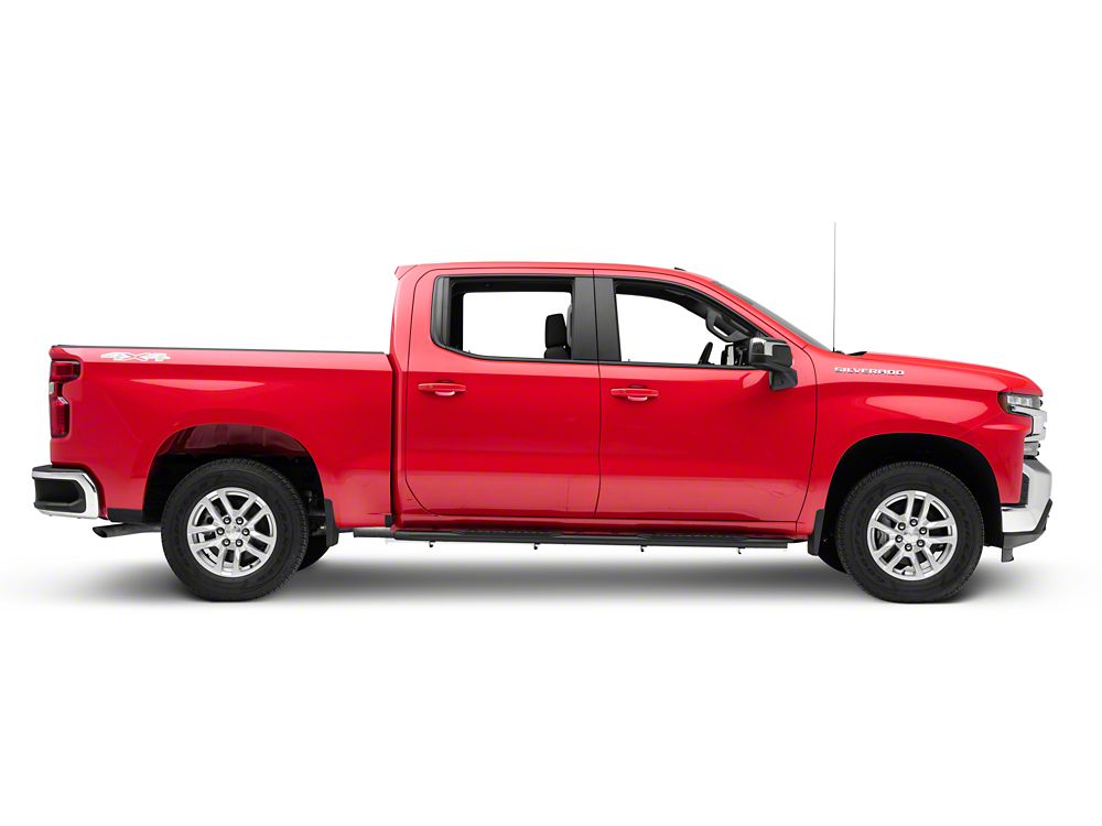 Barricade PNC Side Step Bars; Textured Black (19-25 Silverado 1500 Crew Cab)