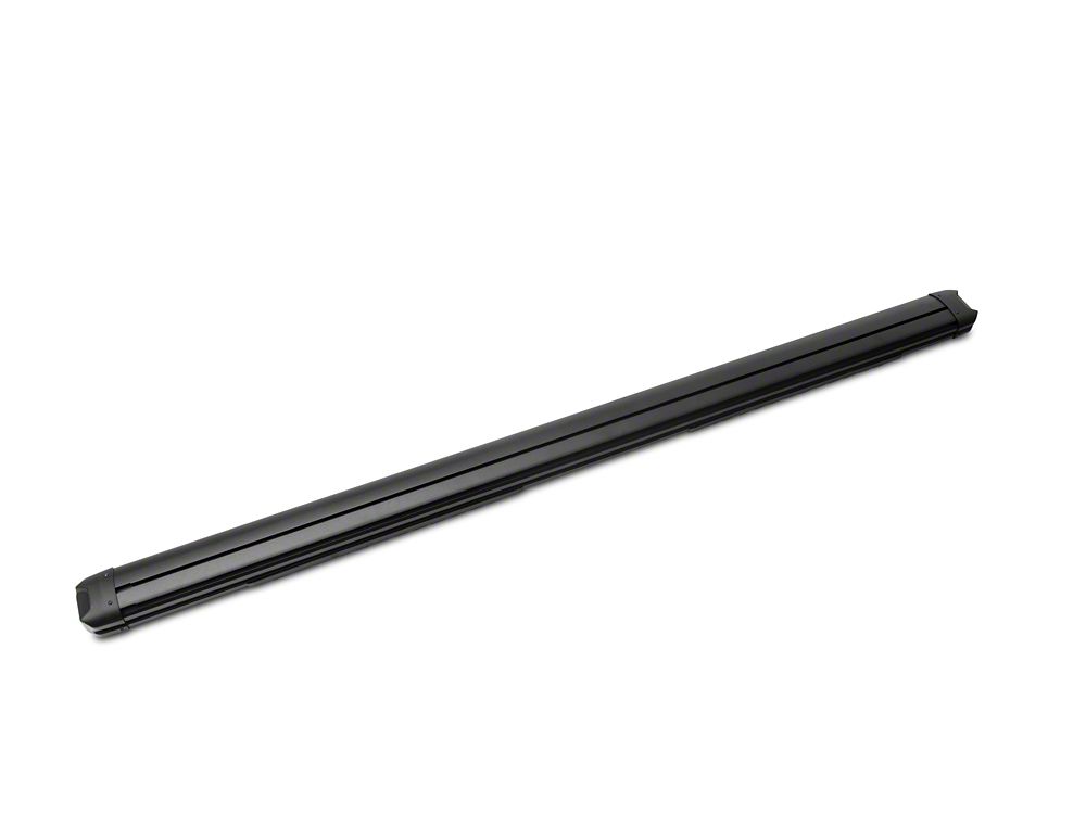Barricade Saber 5-Inch Aluminum Side Step Bars; Black Cover Plates (19-25 Silverado 1500 Crew Cab)