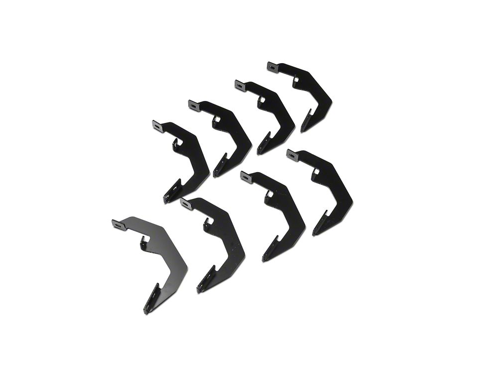Barricade Saber 5-Inch Aluminum Side Step Bars; Black Cover Plates (19-25 Silverado 1500 Crew Cab)