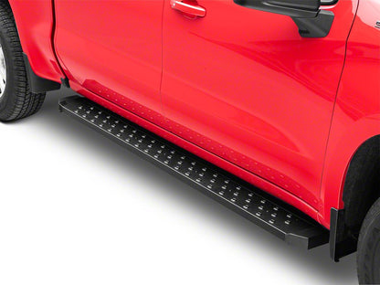 Barricade Rattler Running Boards; Black (19-25 Silverado 1500 Crew Cab)