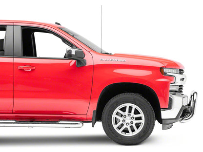 Barricade 3-Inch Bull Bar; Stainless Steel (19-25 Silverado 1500, Excluding ZR2)