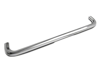 Barricade 4-Inch Oval Bent End Side Step Bars; Stainless Steel (19-25 Silverado 1500 Crew Cab)