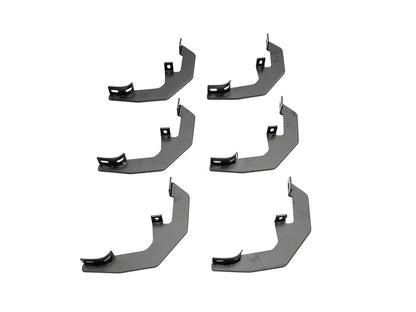 Barricade 4-Inch Oval Straight End Side Step Bars; Stainless Steel (19-25 Silverado 1500 Double Cab)