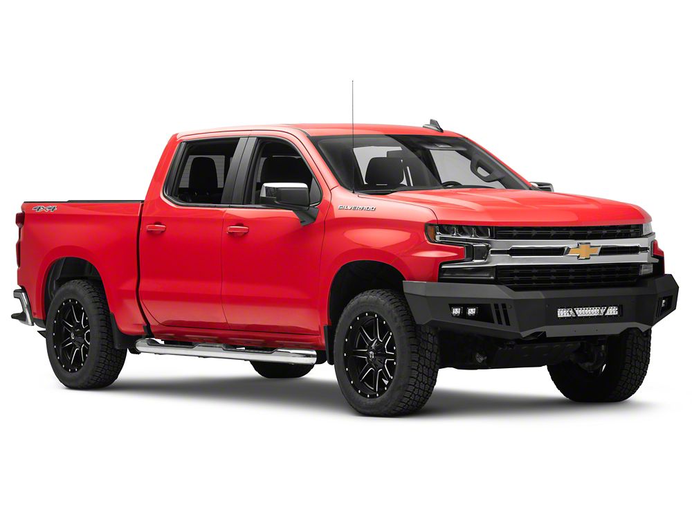 Barricade HD Front Bumper with LED Fog Lights, Spot Lights and 20-Inch LED Light Bar (19-21 Silverado 1500)