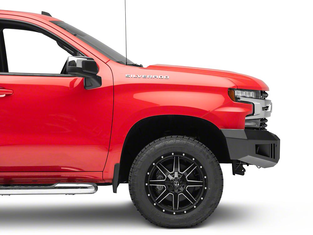 Barricade HD Front Bumper with LED Fog Lights, Spot Lights and 20-Inch LED Light Bar (19-21 Silverado 1500)