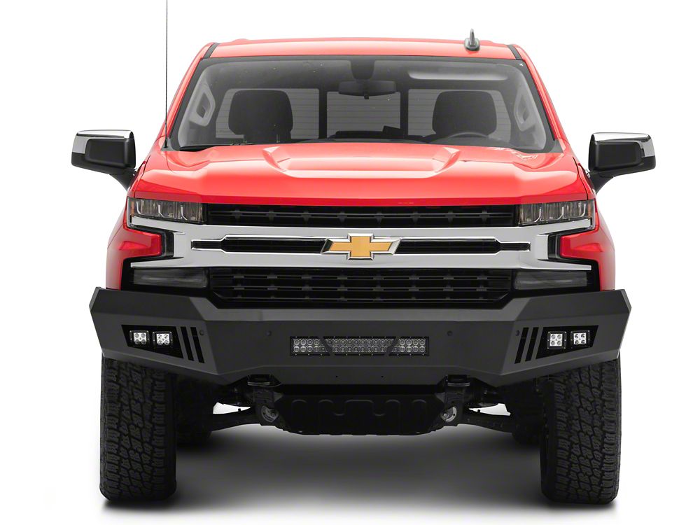 Barricade HD Front Bumper with LED Fog Lights, Spot Lights and 20-Inch LED Light Bar (19-21 Silverado 1500)