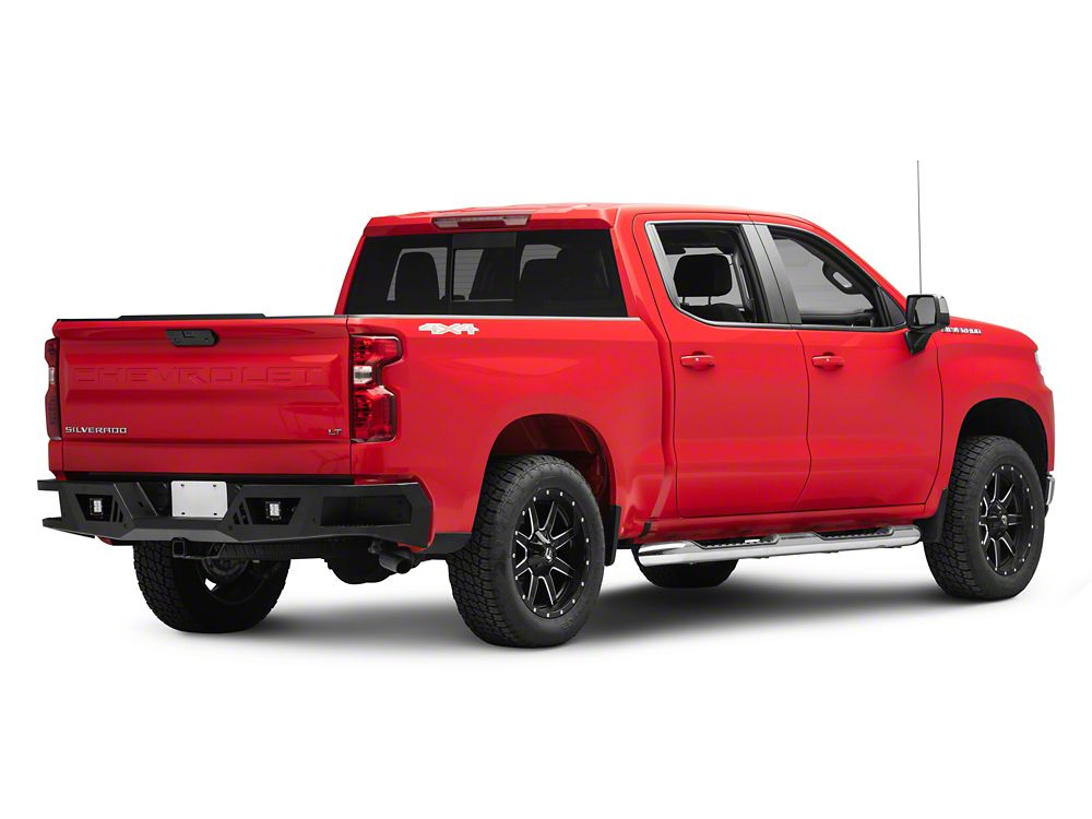 Barricade HD Rear Bumper with LED Fog Lights (19-25 Silverado 1500)