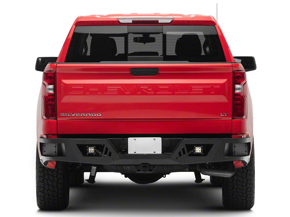 Barricade HD Rear Bumper with LED Fog Lights (19-25 Silverado 1500)