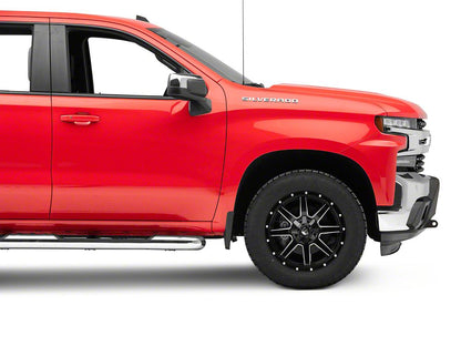 Barricade HD Stubby Front Bumper with Winch Mount and 20-Inch Single Row LED Light Bar (19-21 Silverado 1500, Excluding Diesel)