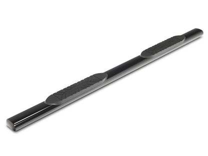 Barricade E-Series 5-Inch Oval Straight Side Step Bars; Black (19-25 Silverado 1500 Crew Cab)