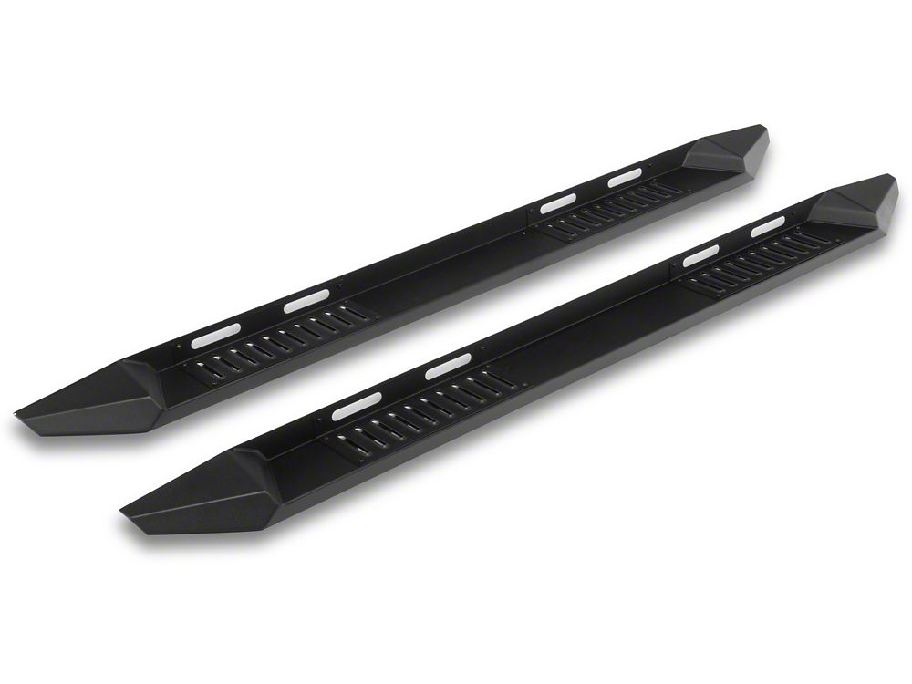 Barricade HD Steel Running Boards; Textured Black (19-25 Silverado 1500 Crew Cab)