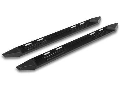 Barricade HD Steel Running Boards; Textured Black (19-25 Silverado 1500 Crew Cab)