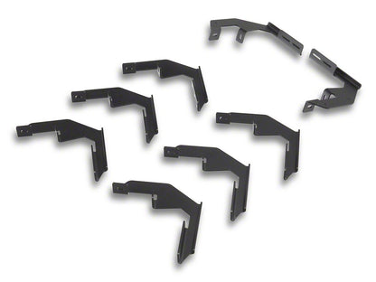 Barricade HD Steel Running Boards; Textured Black (19-25 Silverado 1500 Crew Cab)
