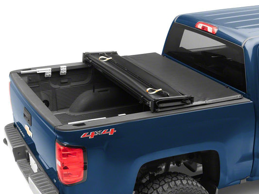 Barricade Soft Quad-Fold Tonneau Cover (14-18 Silverado 1500 w/ 5.80-Foot Short Box)