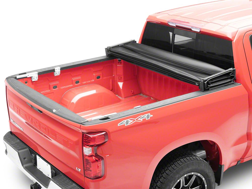 Barricade Soft Quad-Fold Tonneau Cover (19-25 Silverado 1500 w/ 5.80-Foot Short Box)