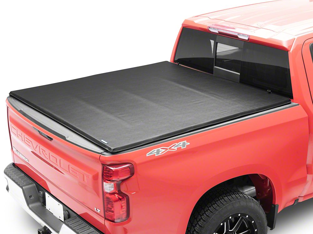 Barricade Soft Quad-Fold Tonneau Cover (19-25 Silverado 1500 w/ 5.80-Foot Short Box)