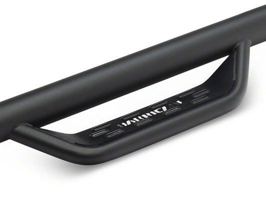 Barricade Tubular Drop Steps; Fine Textured Black Finish (19-25 Silverado 1500 Double Cab)