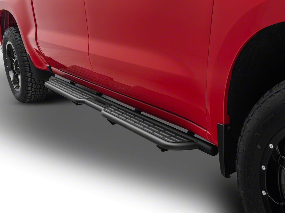 Barricade Formed HD Running Boards; Textured Black (19-25 Silverado 1500 Crew Cab)