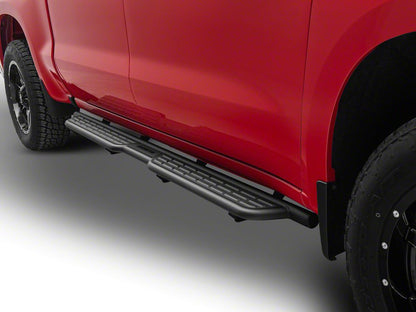 Barricade Formed HD Running Boards; Textured Black (19-25 Silverado 1500 Crew Cab)