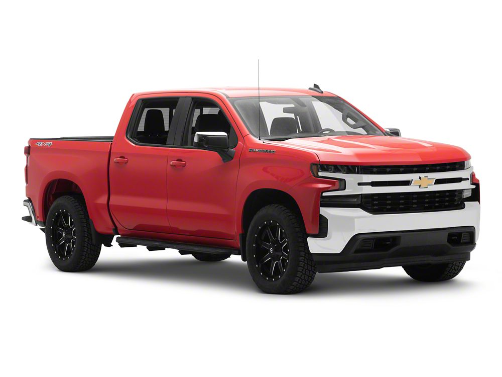 Barricade Formed HD Running Boards; Textured Black (19-25 Silverado 1500 Crew Cab)