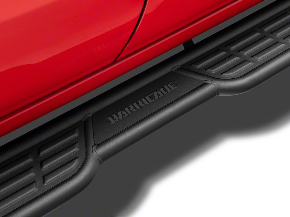 Barricade Formed HD Running Boards; Textured Black (19-25 Silverado 1500 Crew Cab)
