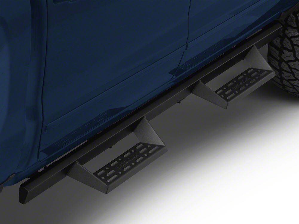 Barricade Canyon Drop Steps; Textured Black (07-18 Silverado 1500 Crew Cab)