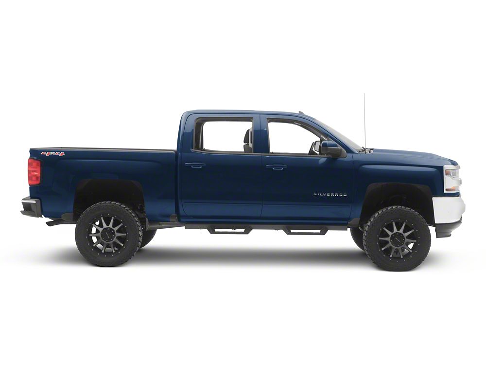 Barricade Canyon Drop Steps; Textured Black (07-18 Silverado 1500 Crew Cab)