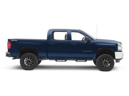 Barricade Canyon Drop Steps; Textured Black (07-18 Silverado 1500 Crew Cab)